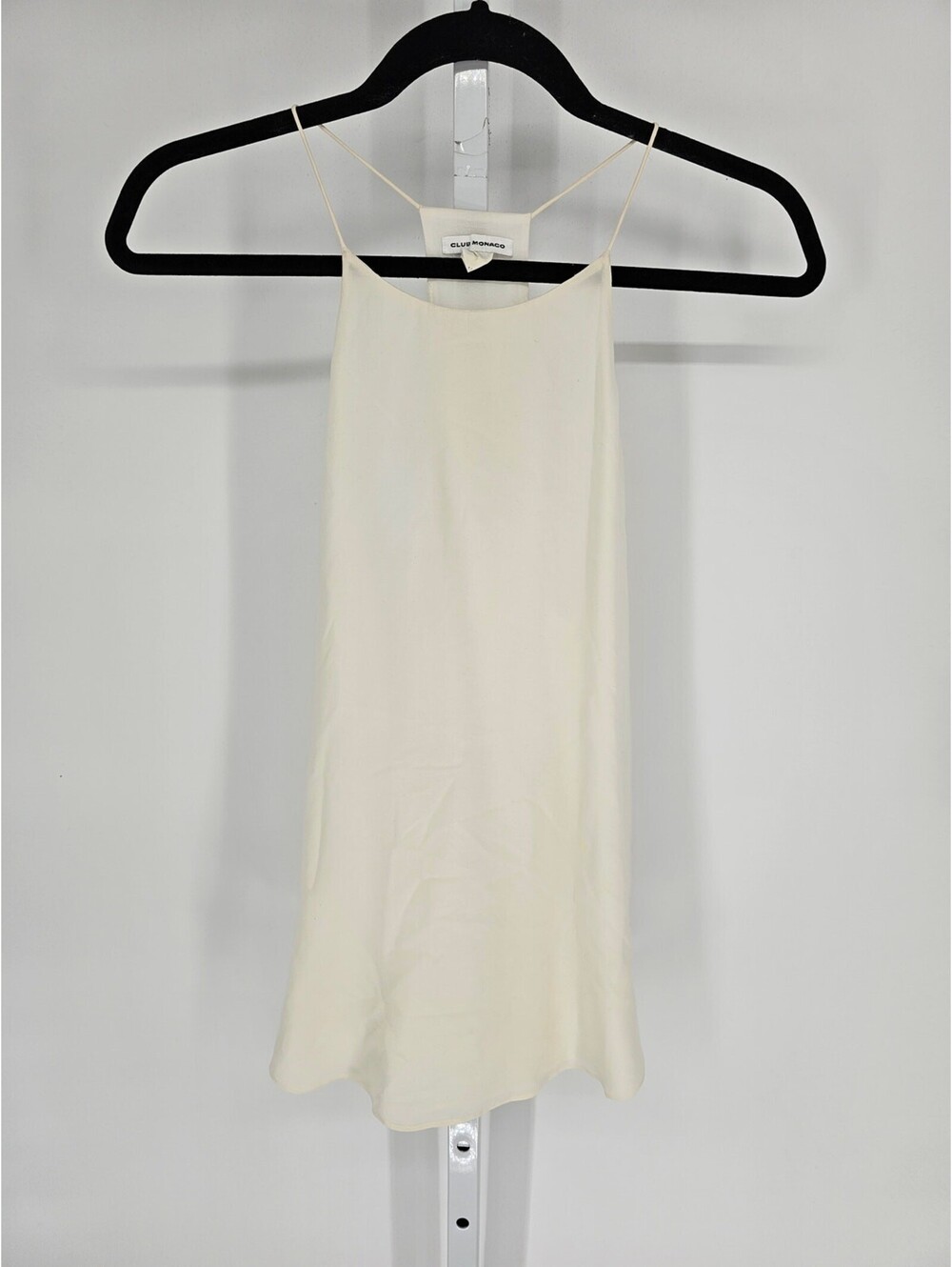 Club Monaco Womens Sz M Sleeveless Blouse Cream Flowy
